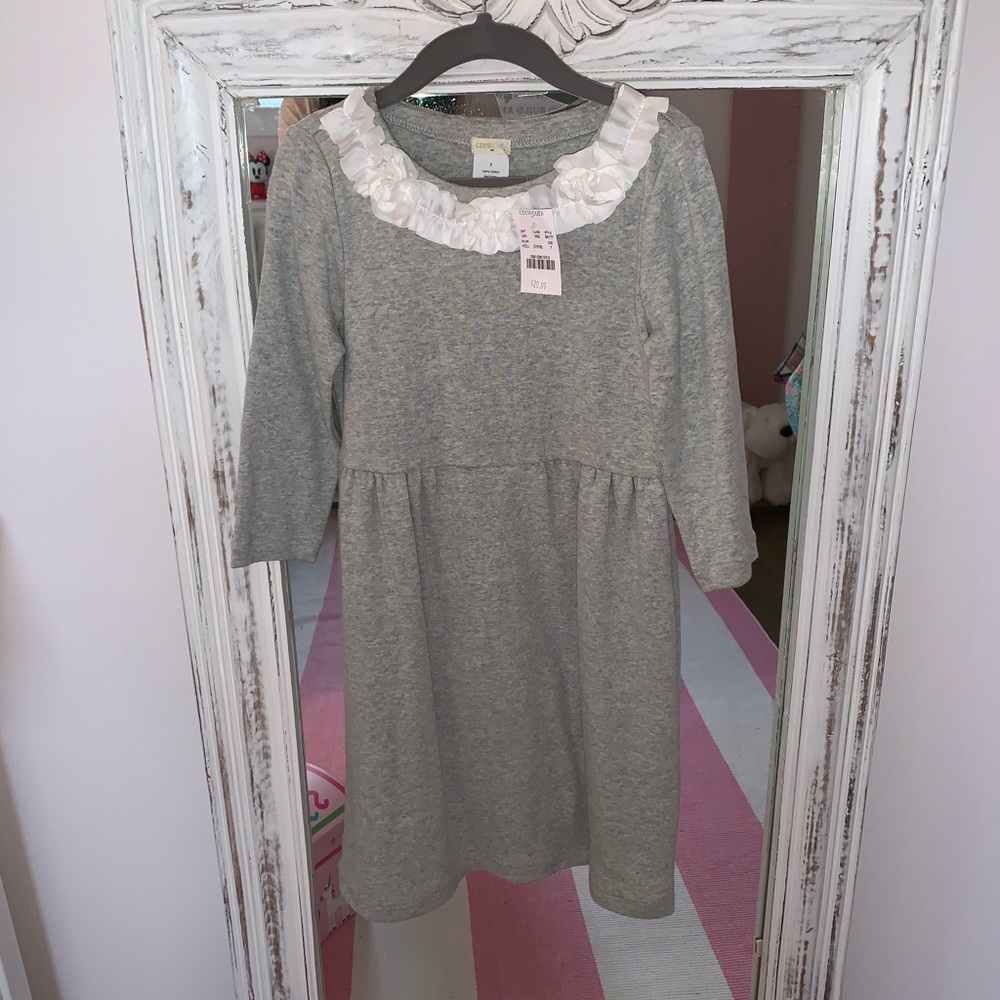 Jcrew ruffleneck dress